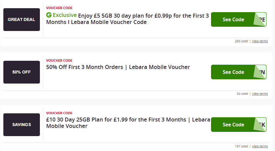 Lebara Promo Codes